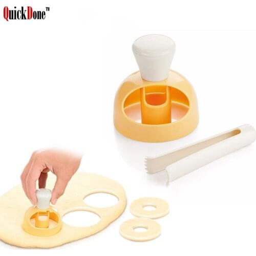 QuickDone Donut Mold Kitchen Desserts Cookie Mould Sweet Food Bread Cutter Maker DIY Creative Doughnut Baking Tools AKC6314