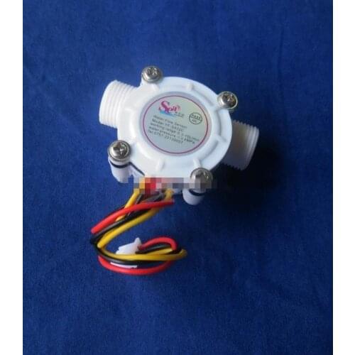 G3/8 flow sensor screw tooth Holzer flow sensor meter counter indicator Water heater dispenser 0.3-10L/min 3-24V F=23*Q