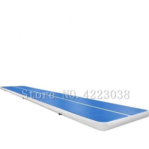 Free Shipping 5*1*0.1m Gymnastic Air Track Tumbling Mat with Free Pump for Home Use, Cheerleading, Water, Park and Beach