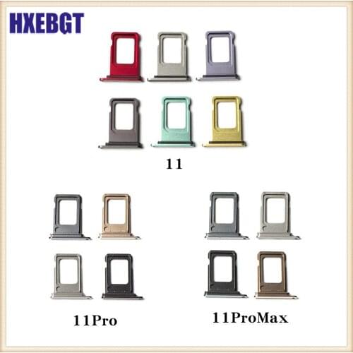 Single Or Dual SIM Card Holder Tray Slot Socket for iPhone 11, 11 Pro, 11 Pro Max SIM Card Holder Adapter Socket
