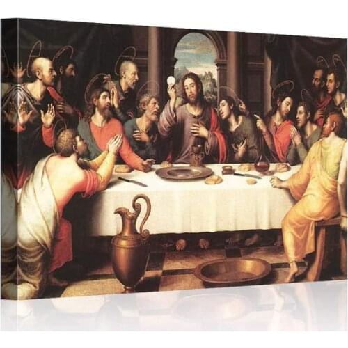 Jesus The Last Supper by Leonardo Da Vinci Famous Canvas Painting Cuadros Poster and Prints Wall Pictures For Living Room kitche