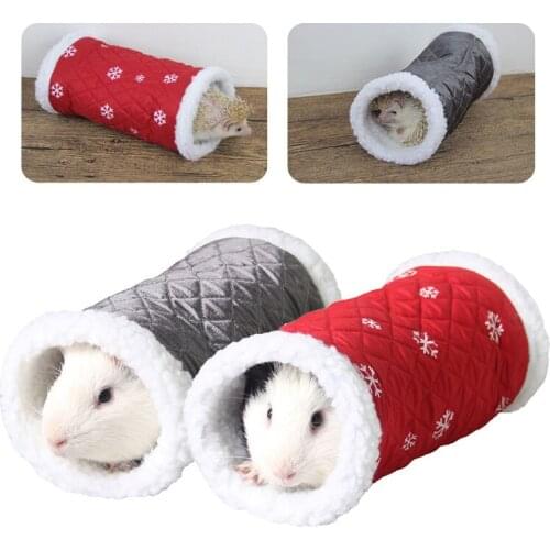 Small Pet Tunnel Winter Warm Mini Animal Cage Hammock Hamster House New Born Nest Bed House Rodent/Guinea Pig/Hedgehog/Squirrel