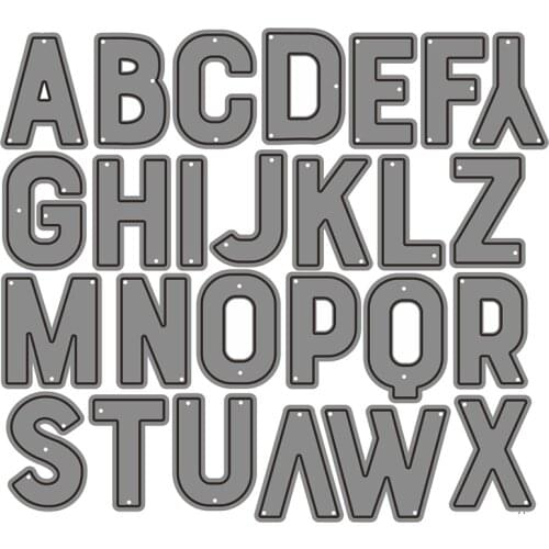 2021 New English Alphabet Metal Cutting Dies For DIY Craft Making Letter Word Greeting Card Album Scrapbooking No Clear Stamps