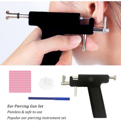 Piercing Gun Tools Kit Ear Piercing Gun Set Safety Ear Nose Navel Body Piercing Gun Kit Set With 98pcs Earring Studs