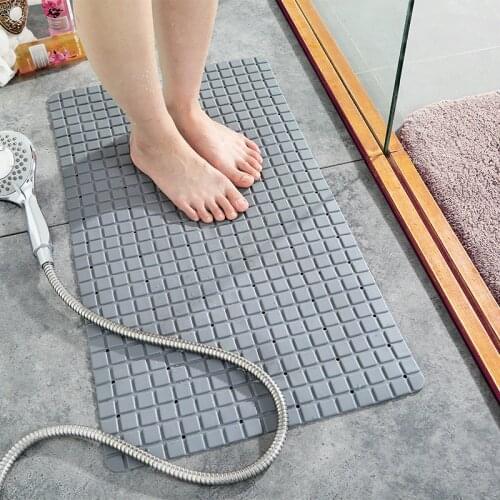 Simple Non-slip bath mat Environmentally friendly PVC material Comfortable lattice bathroom mat Toilet bath tub splice Foot pad