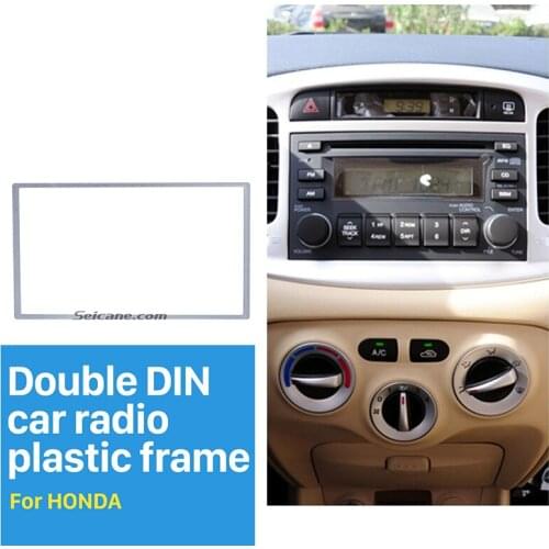 Seicane 2 DIN 178*102mm Universal Car Radio DVD Panel Fascia Frame for HONDA FIT Jazz Stereo Cover Trim Kit OEM style