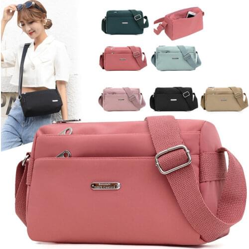 2021Women Shoulder Bags Female Messenger Bags Solid Color Travel Crossbody Bag for Girl Simplicity Ladies Wallet Retro Handbag