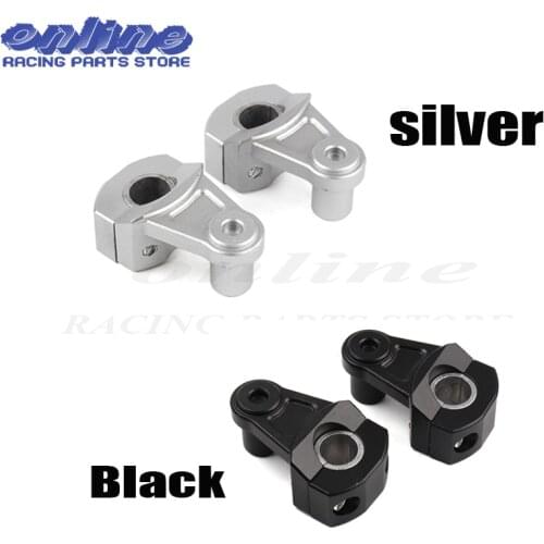 Universal Anodized 2 Inch Pivoting Motorcycle Handlebar Riser For 7/8" 22mm and 1-1/8" 28mm fat handleBars Clamp