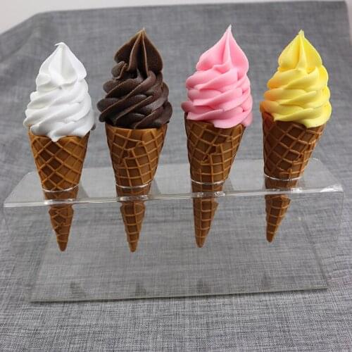 Funny Simulation Ice Cream Fake CupCake Cone Model Photography Props Kids Pretend Kitchen Play Toys
