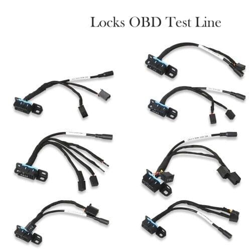 Locks OBD Test Line 7 pcs for Mercedes W209/W211/W906/W169/W208/W202/W210/W639 EZS Cable works with VVDI MB Tool