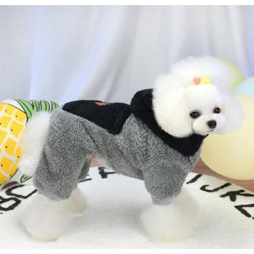 Winter Pet Dog Clothes Warm Dog Coat Jumpsuit Thicken Pet Clothing For French Bulldog Yorkshire Dogs Costume Puppy Jacket