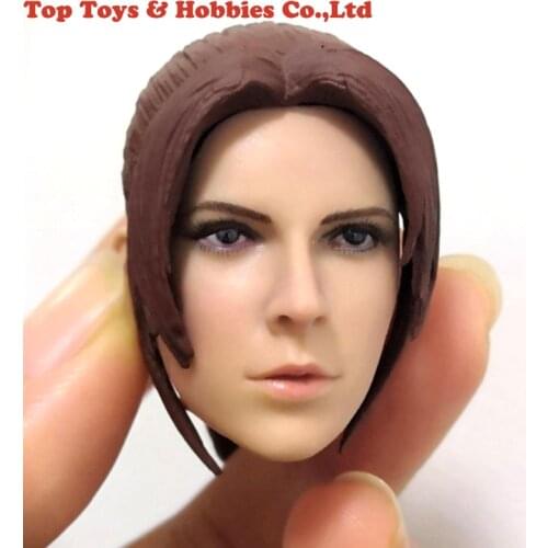 1/6 Claire Redfield Head Sculpt Europe and America female Head Carved Fit 12'' Figure body PH Toy