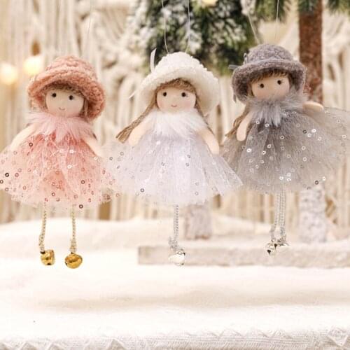 1PC Merry Christmas Doll Ornaments Merry Xmas Tree Hanging Crafts for 2021 Christmas Dcoration 2022 New Year Navidad Noel Gifts