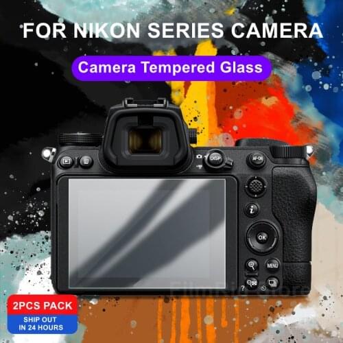2Pcs Tempered Glass For Nikon Z50 Z6 Z7 Z6II Z7II D750 D780 D7200 D7100 D810 D800 D850 Screen Protector Protective Film Guard