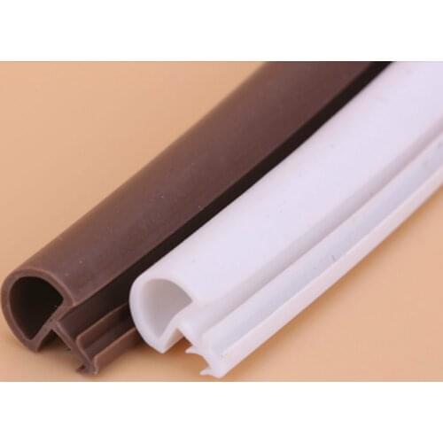 5*8mm 5M rubber sealing strips crash soundproof door thong strip wooden door/ window sealed slot type easy to instal