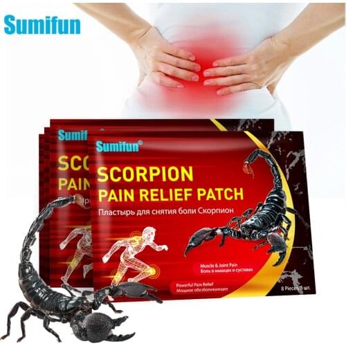 8pcs Scorpion Venom Medical Plaster Arthritis Joint Back Knee Neck Shoulder Pain Relief Patch Analgetic Balm Paste Sticker