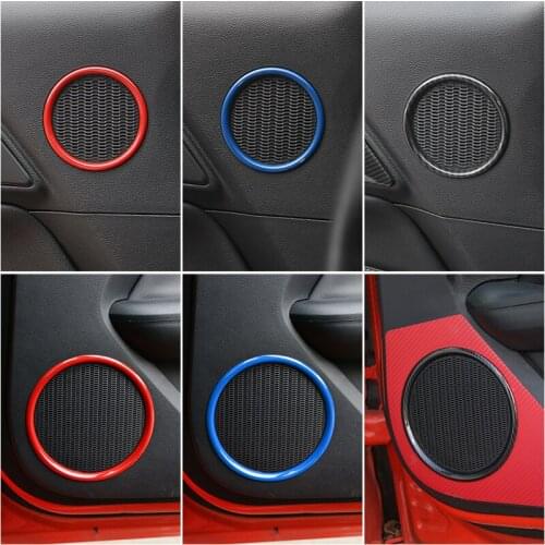 For 2015-2019 Ford Mustang Accessories Door Horn Protection Cover A-pillar Horn Decorative Frame Interior