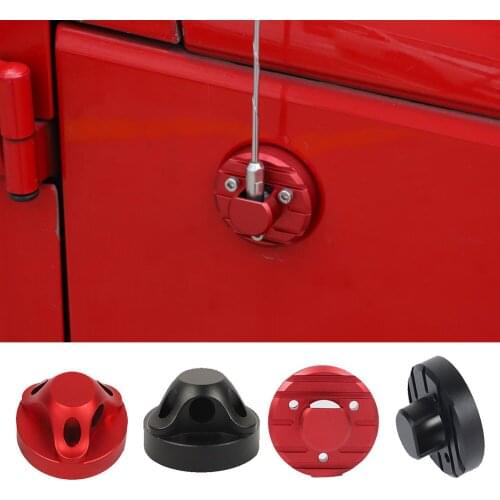 Alloy Exterior Radio Antenna Base Cover Replacement Trim Kit For Jeep Wrangler JK JL JT Gladiator 2007+ Car Stickers Accessories