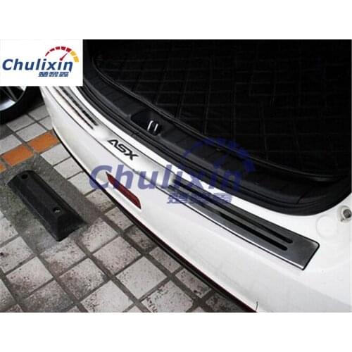 Car styling for 2010-2015 Mitsubishi ASX Stainless Steel back rear trunk Sill Scuff Plate Protection pedal