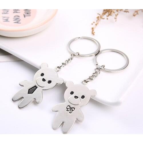 Couples Keychain 40 Patterns Dolphin Love Bear For Men Women Boyfriend Girlfriend ValentineS Day Gift Bag Pendant Car Key Ring