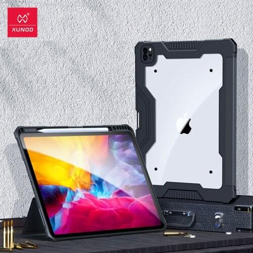 Xundd Tablet Case For 2021 iPad Pro 11 Case Airbag Shockproof Smart Cover Pencil Holder For iPad Pro 12.9 2018 2020 Leather Case