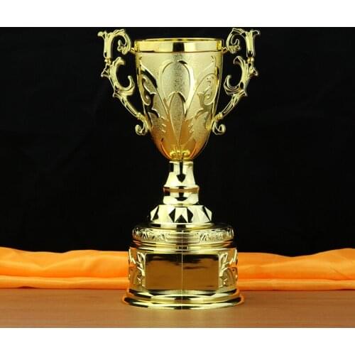 HB2124 Free Customize Plastic Trophy Gold-plated Souvenir Cr Awards Cup Plastic Trophy, Plastic Trophy Suppliers and Manufactu