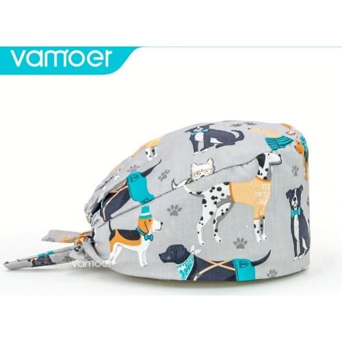 Health nursing accessories Caps Scrubs Hats Lab Operator Cap Pet Grooming Agency Work Scrubs Caps Beautician Scrub Hats Lab Hat