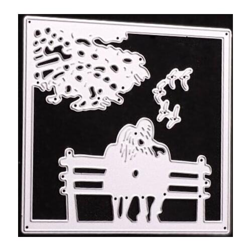 Metal Park bench paper die cutting dies for Scrapbooking/DIY Easter wedding Halloween Easter card