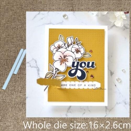 XLDesign Craft Metal stencil mold Cutting Dies tear strip decoration scrapbook die cuts Album Paper Card Craft Embossing