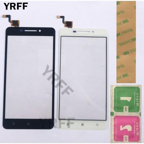 Mobile Touch Screen Front Panel Touchscreen For Lenovo A5000 A 5000 Touch Screen Sensor Digitizer Front Glass Repair 3M Glue