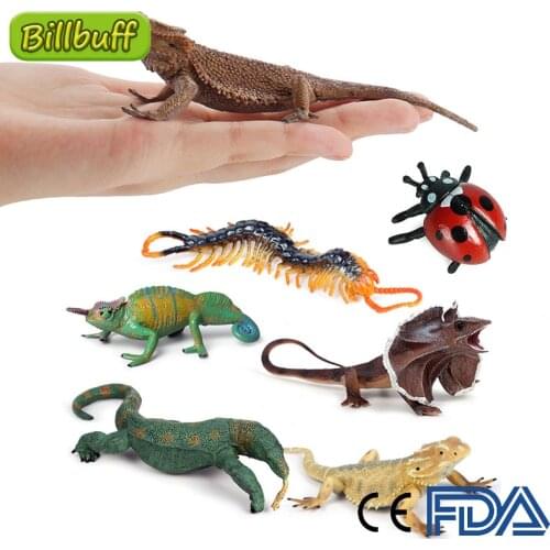 2021 Simulation Reptile Animal Lizard Scorpion Centipede Spider Model Figures Collection Cognition Educational Toys for Children