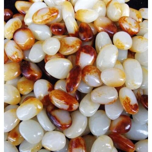 Natural raw hetian jade jadeite beads white jade beads DIY bracelets for men women jade gift genuine jade beads bracelet14-16mm