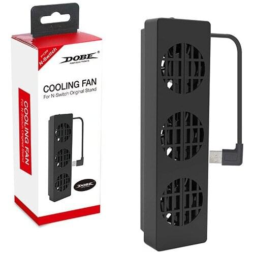 For NS Switch Mini Cooling Fan Dock Stand Base Three Fans Cooler Adjustable Portable Cooling Fan Dock Base For Nintend Switch