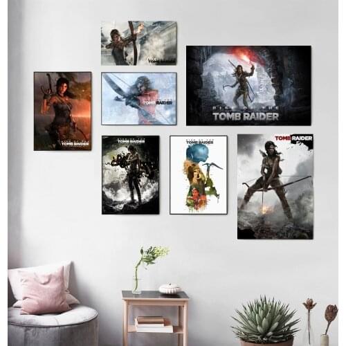 Rise Of The Tomb Raider Game Poster And Print Canvas Art Painting Wall Pictures For Living Room Decoration Home Decor No Framed