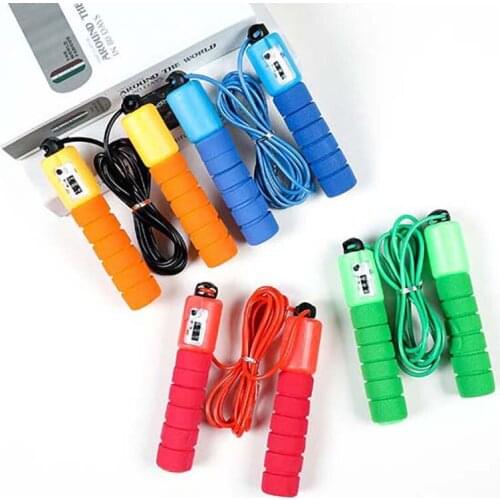 Professional Sponge Electronic Counting Rope Unisex Skipping Pattern Rope Skipping Physical Examination Fitness Equipments
