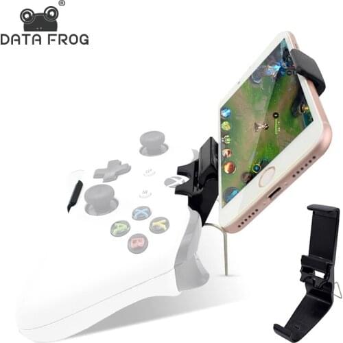 Data Frog Adjustable Clip Gamepad Stand for Xbox One/ Xbox One Slim Controller Mobile Cell Phone Holder for iPhone/Android