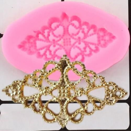 Relief Border Silicone Mold Chocolate Gumpaste Moulds Sugarcraft Fondant Cake Decorating Tools DIY Resin Clay Candy Molds