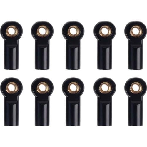 10Pcs Metal M3 Link Tie Rod End Ball Joint for 1/10 RC Car Crawler AXIAL SCX10 D90 D110 Tamiya CC01