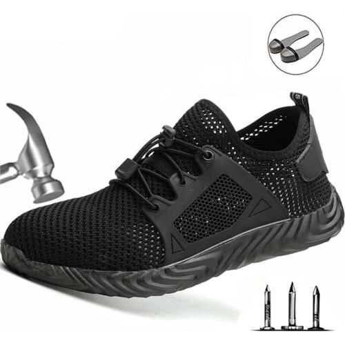 35-48 Yards Men Labor Insurance Shoes Lightweight Breathable Work Flying Woven Anti-piercing Electrical Insulation Safety Shoes