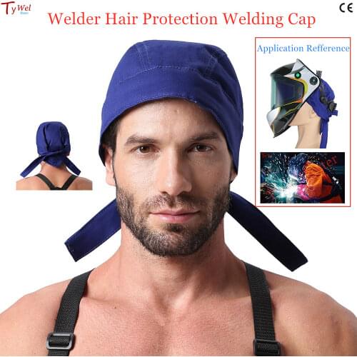 Welding Cap Washable Flame Retardant Fabric Cotton CE Certificated Worker Safety Welding Hood Welding Cap Welding Hat