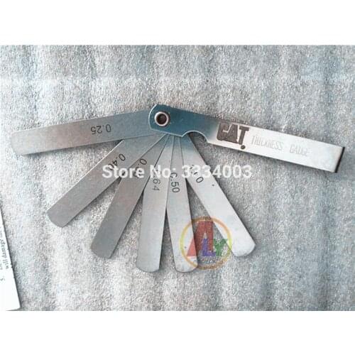 Diesel engine air valve thickness gauge for CATT