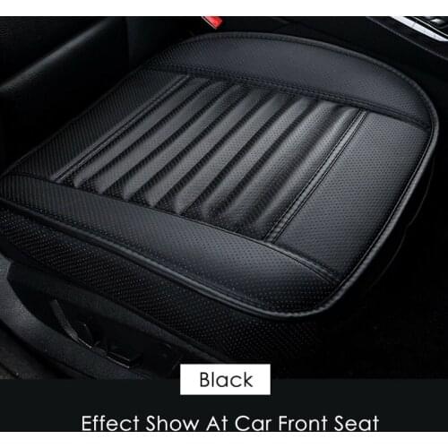 Universal Car Seat Cushion Automobiles Protective Non-slip Cover Seat Car Seat Cover PU Leather+ Bamboo Charcoal Car Accessories