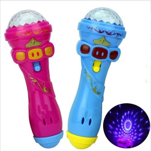 Funny Lighting Wireless Microphone Model Gift Music Karaoke 2019 Cute Mini Toys for Children Funny Gifts Musical Toys