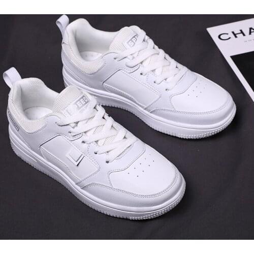 Autumn Women Sneakers For Women Fashion Breathble Vulcanized Shoes Woman Pu leather Platform Shoes Women Lace up Casual Shoes