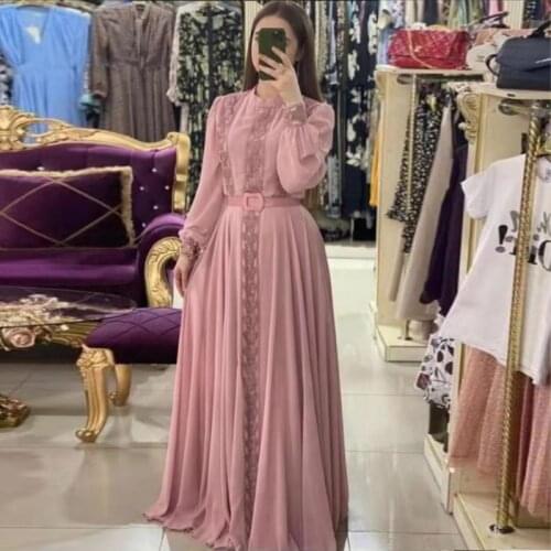 African Maxi Dresses For Women Full Sleeve With Sashes Robes Fashion Appliques Elegant Office Lady African Party Dress Vestidos