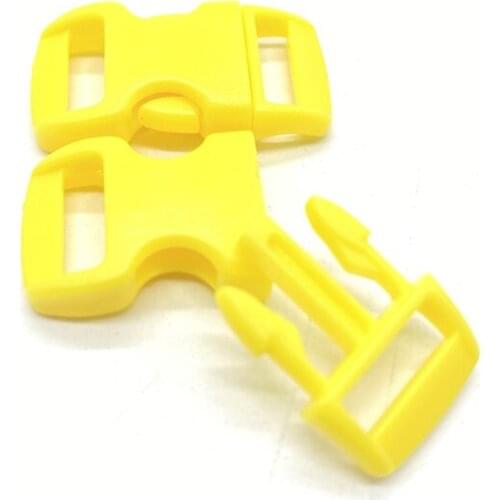 10Pcs 3/8" 10mm Side Release Buckle Curved Parachute 550 Paracord Bracelet DIY Dog Collar Strap Webbing Outdoor Camp #04