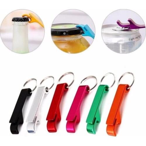 1000pcs/lot mixed colors can opener,anodized aluminum bottle opener keychain,wedding gift keychain opener