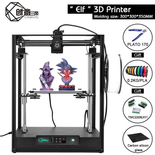 Creativity Structure ELF Corexy 3D printer High-precision Aluminium Profile Frame Big Area Kit Dual Z-Axis Automatic Return
