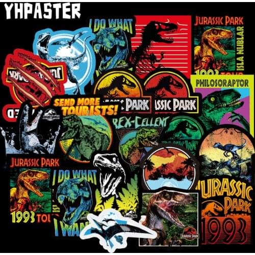 75 Pcs/ Pack Jurassic Park Dinosaur Stickers Toys For Children Bike Skateboard Laptop Motorcycle Phone Random Graffiti Stickers
