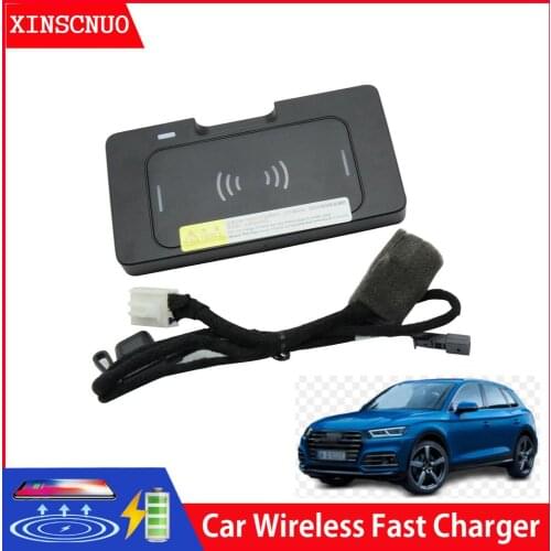 Car Accessories For Audi Q5L 2018 2019 2020 QI Wireless Charger Fast Charging Module Wireless Onboard Car Charging Pad